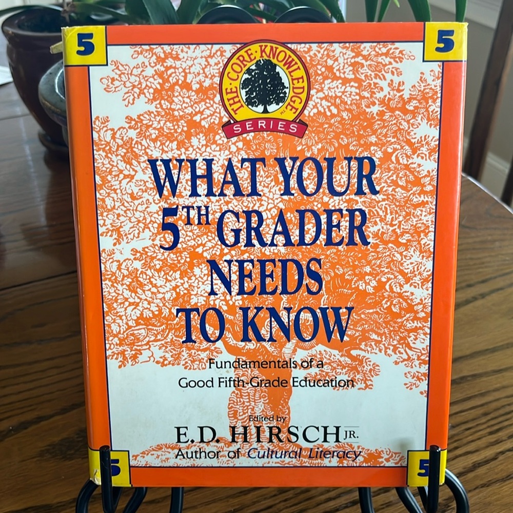 What Your 5th Grader Needs to Know Book Hardback Education Parent Teaching Guide